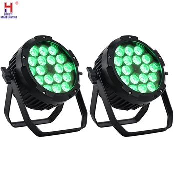 

Aluminum Alloy Led 18x12W RGBW Lighting 4in1 LED Par Lights DMX512 Disco Lights Professional Stage DJ Equipment 2pcs/lot