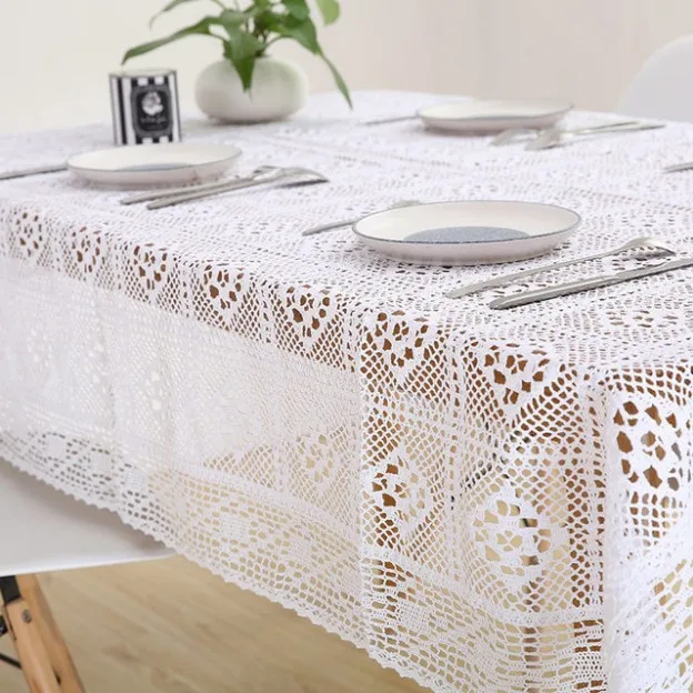 White-Lace-Crocheted-Tablecloth-Cotton-Rectangle-Table-Cloth-Home-Hotel-Textile-Decor