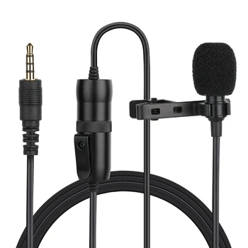 

Movingmic Professional Lavalier Microphone Camera Microphone Condenser Microphone Interview Mic for PC Phone DSLR Camera