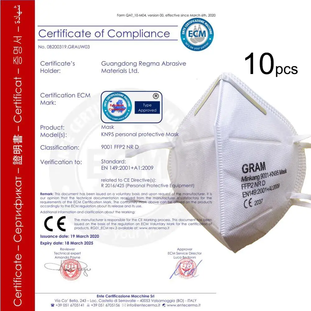 

10pcs CE FFP2 Mask Child Adult Protective Masks EN149