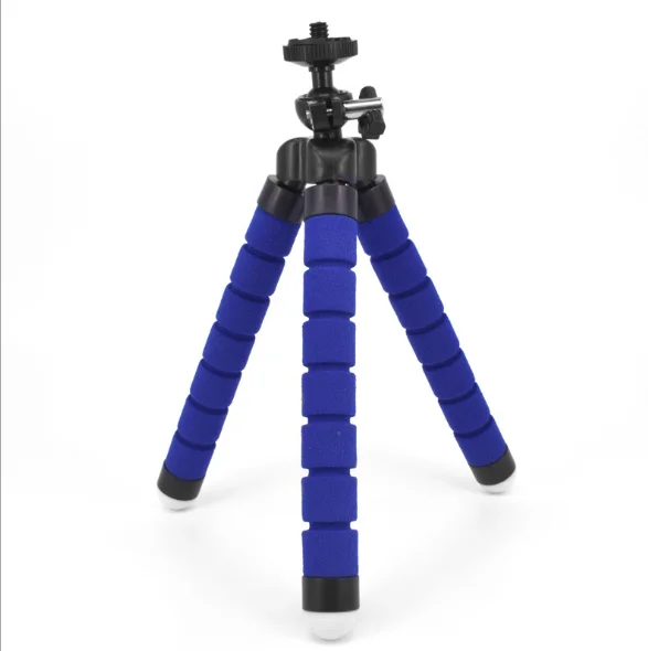 Гибкий штатив-подставка с осьминогом Gorillapod для мобильных телефонов Dslr и камер, настольный мини-штатив с bluetooth пультом дистанционного управления - Цвет: Синий
