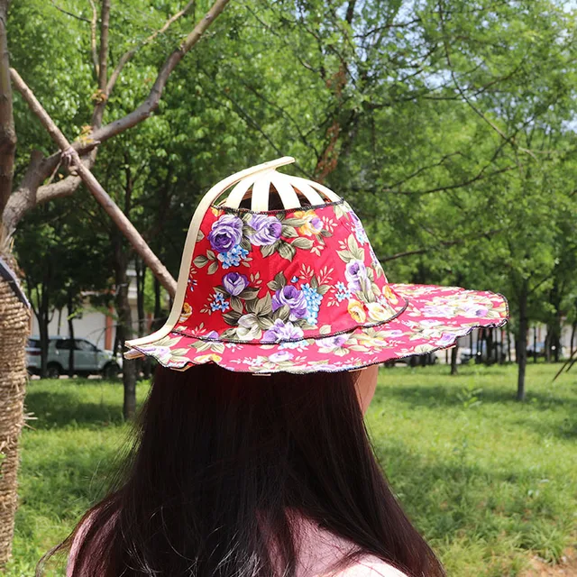 Fan Hat Spring And Summer Sun Shading Fashion Bamboo Fan Hat Foldable  Bamboo Multifunctional Tourism Fan Hat Japanese Decor - AliExpress