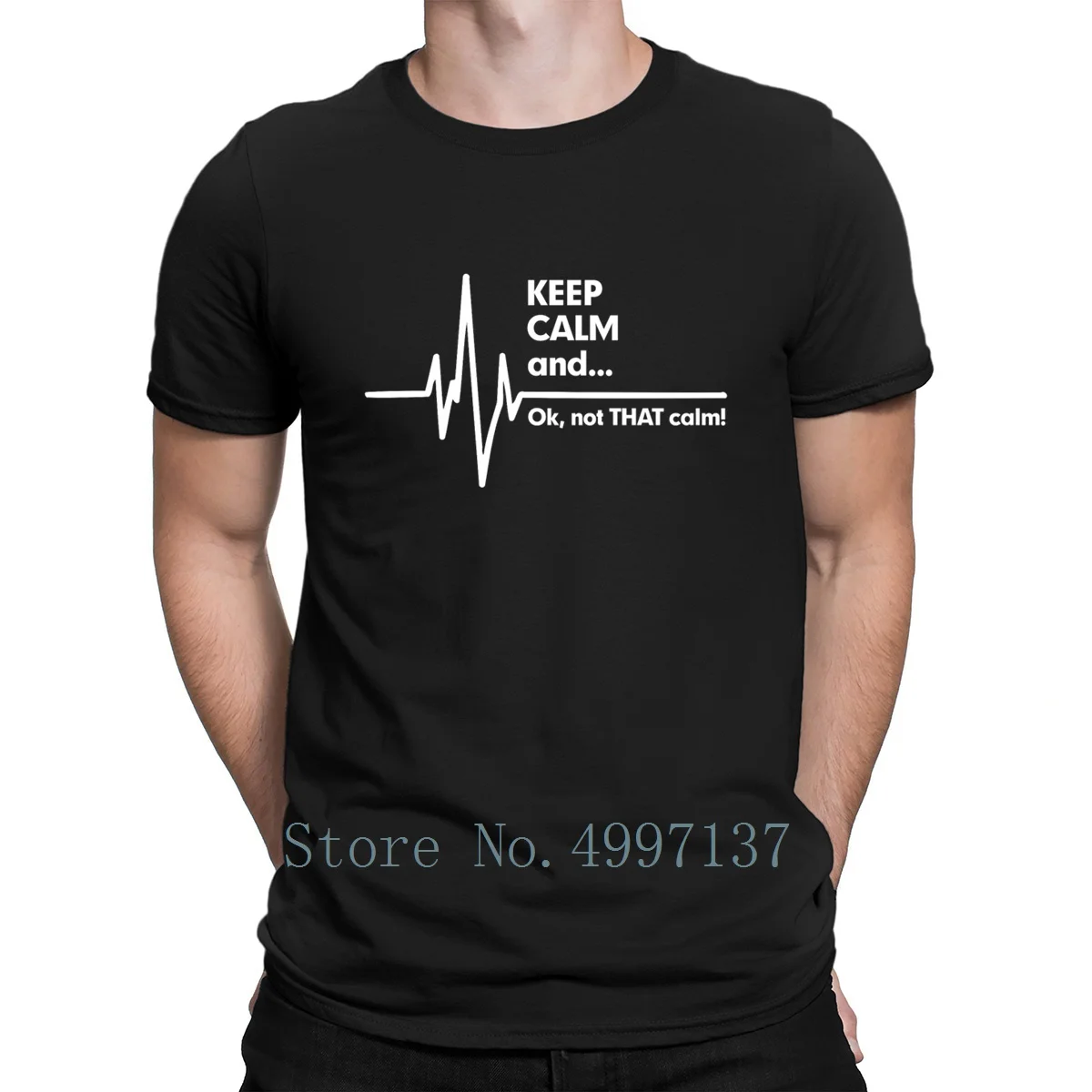 

Keep Calm Ekg Ems Paramedic T Shirt Basic Summer Style Crew Neck 100% Cotton Print Unique Pictures Anti-Wrinkle Shirt