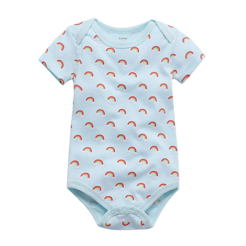 Beige Babies Boys Bodysuit Newborn Baby Girls Clothing Shortt Sleeve 3 6 9 12 18 24 Months Summer Clothes - Color: Beige