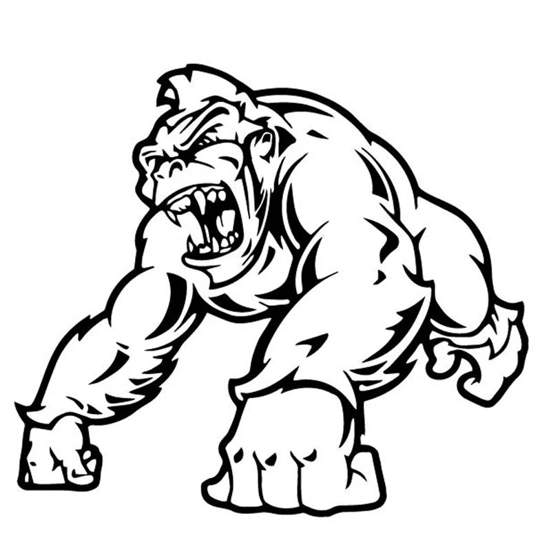 Креативные наклейки Gorilla высококачественное украшение автомобильного окна