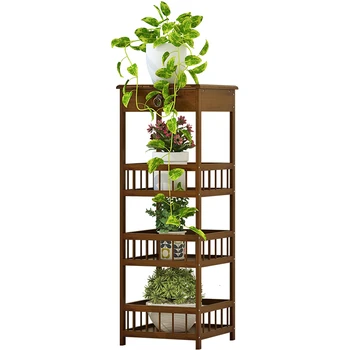 

Airs Wood Multi-storey A Living Room Indoor To Ground Simplicity Green Radish Meat Flower Stand Flower Several Fish Tank Shelf