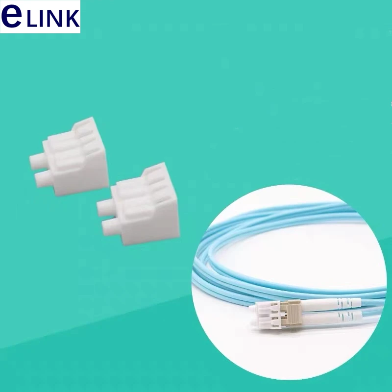 100pcs LC duplex dust cap LC DX fiber optical connector Anti Dust Plug LC connector Dust Cover protective cap free shipping