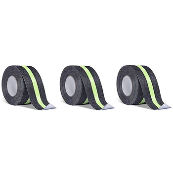 

3Pcs Luminous Tape Non-Slip Tape Luminous Belt Stairs Stairs Floor Tape Indoor and Outdoor Use Size 5 x 500 CM