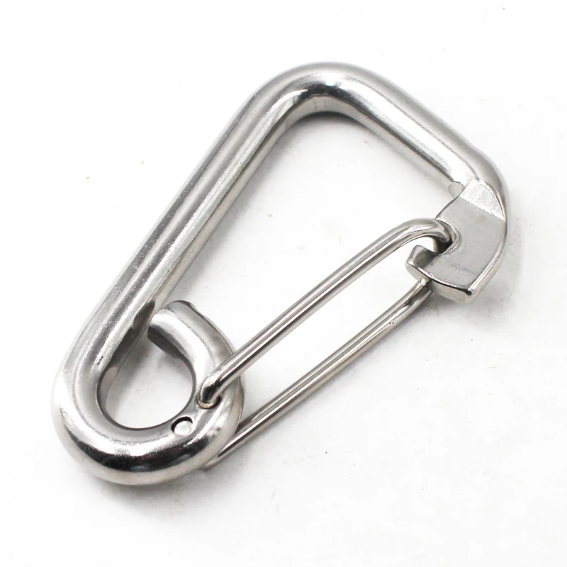 304 Stainless Steel M4 M5 M6 Multifunctional Spring Snap Carabiner Quick Link Lock Ring Hook Marine Grade Climbing Key | Обустройство