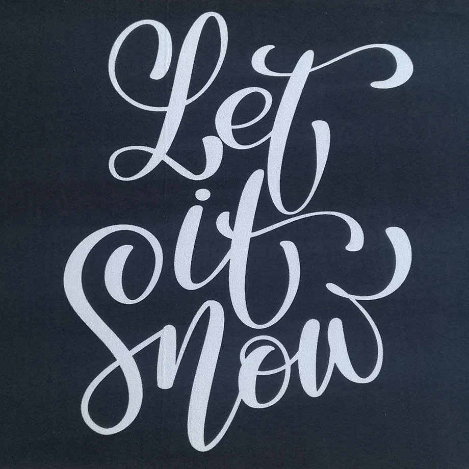 Let It Snow Коврик для двери, коврик для прихожей, ванной, спальни, кухни, коврики, ковер, украшение для дома