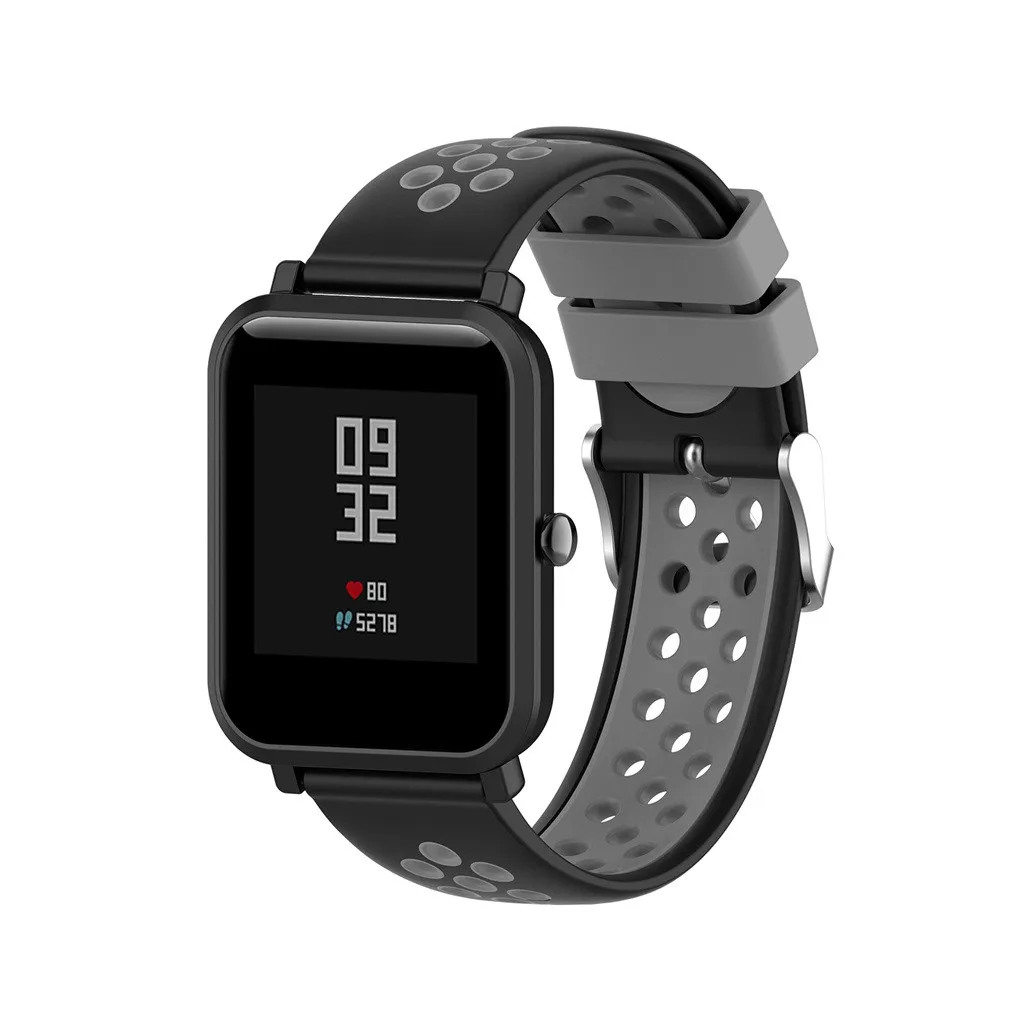 Ouhaobin ремешок для часов для Huami Amazfit Bip Молодежный сменный силиконовый ремешок 20 мм умный браслет аксессуары