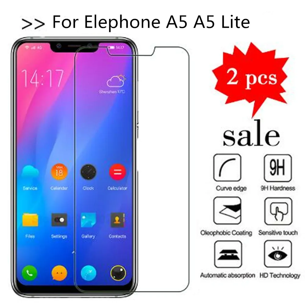 Закаленное стекло для Elephone A5 Lite защита экрана Премиум Защитная пленка телефона