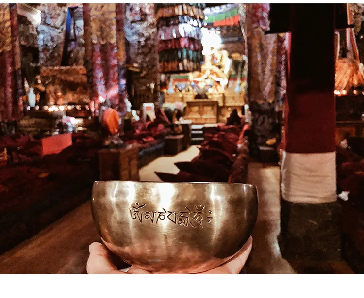 Тибетская чаша Будды медитация Йога звук Исцеление Будда звук чаша ручной работы Медные большие поющие чаши буддизм непальский