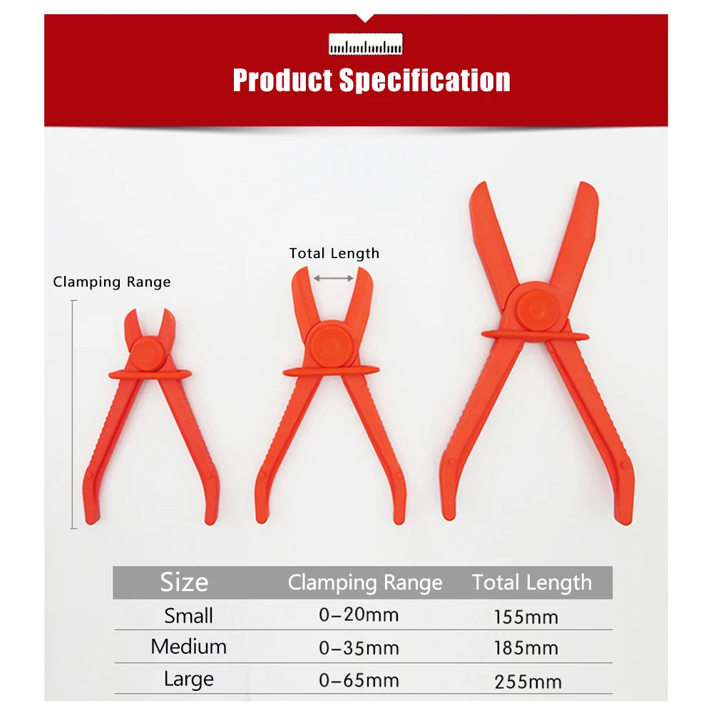 3 шт пласкогубцы для шлангов тормозной топливный водяной зажим плоскогубцы шланг отжимать плоскогубцы Набор