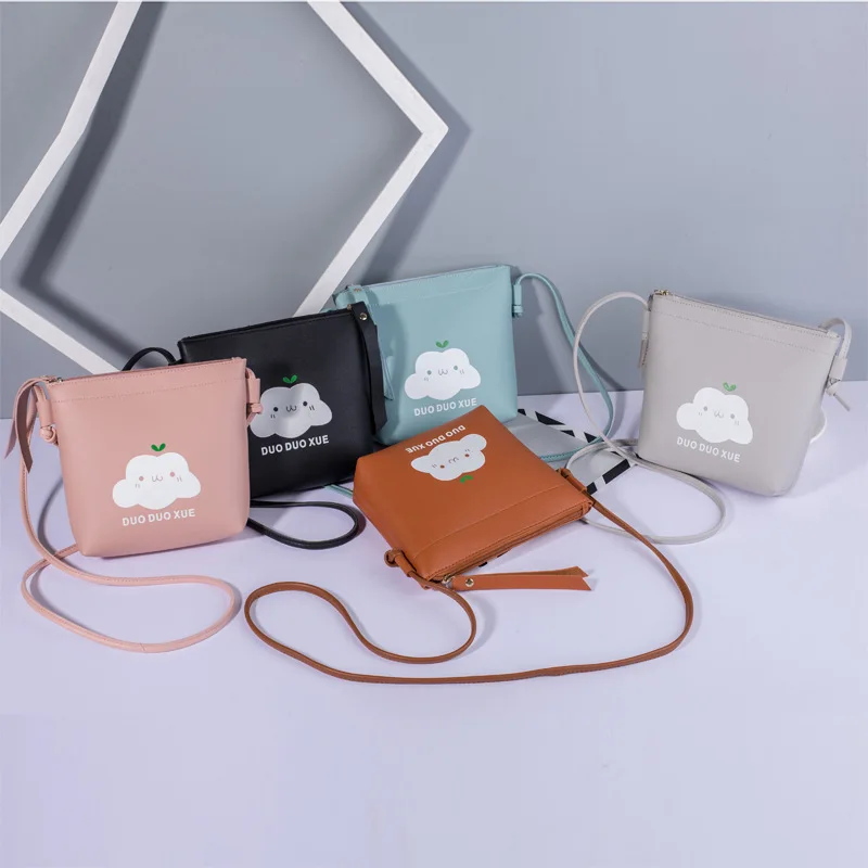 2020 new cute cloud print shoulder bag fashion small shoulder bag girl clutch bag children messenger bag girl Mujer Bolsas