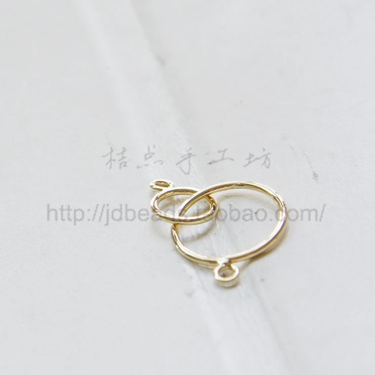 2 штуки позолоченное Латунное ручное спаянное Кольцо премиум класса с кольцевой