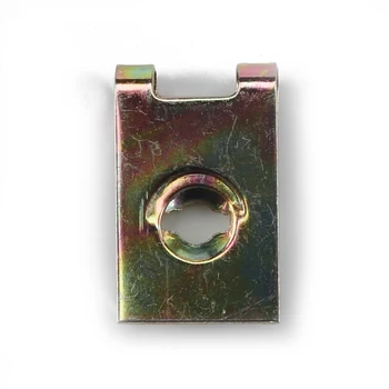 

80PCS No.10 Zinc U Clip Nut Automotive Interior Trim Panel Fastener Fitting U-shaped Reed Nut Accessories Parts