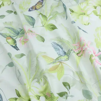 

235cm*50cm bird flower cotton bedding fabric duvet cover bed sheet curtain quilt sewing fabric patchwork fabric tecidos tissue