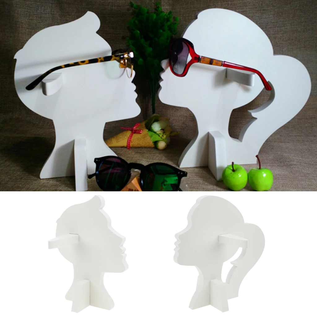  PVC Male / Female Manikin Head Display Show Stand Rack Holder For Eye Glasses