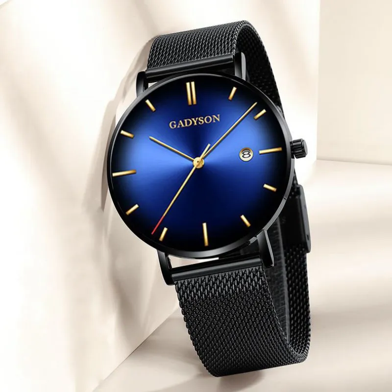 

Watches Man 2019 Fashion Simple Gift For Man Relojes Quartz Mesh Belt Casual Male Watch Wrist Men Daily Men's Wristwatch Clock