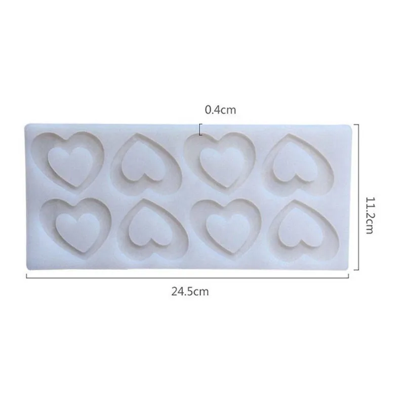 DIY 3D формы сердца силиконовые формы для украшения торта инструменты Свадебный кекс шоколадной формы Декор кекса выпечки инструменты