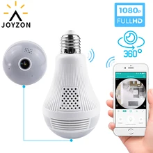 360 панорамная камера Wifi 1080P Wifi камера лампа панорамная лампа IP CCTV видеонаблюдение рыбий глаз HD ночное видение двухстороннее аудио