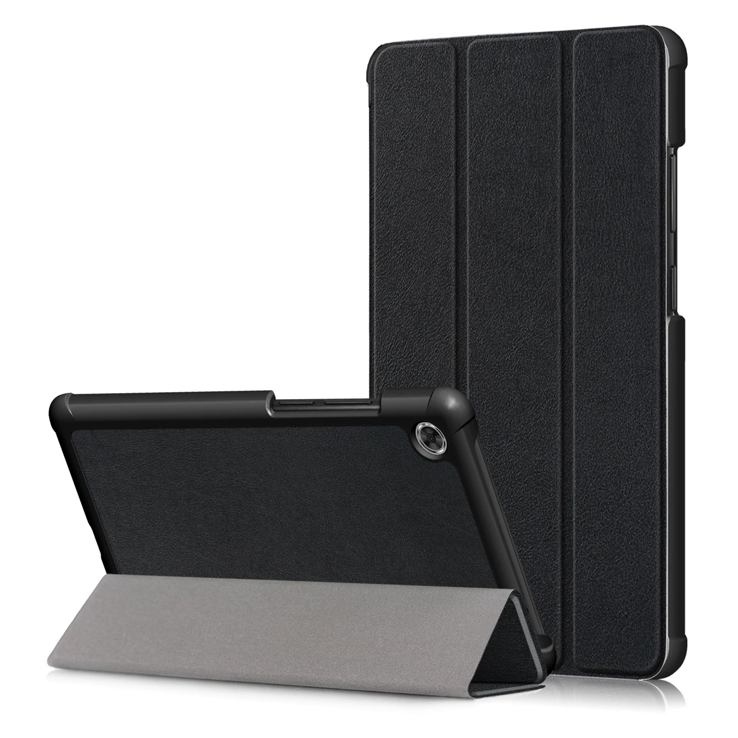 Черный Планшетный чехол для lenovo Tab M8 TB-8505F TB-8505X защитный чехол из искусственной кожи чехол - Цвет: Черный