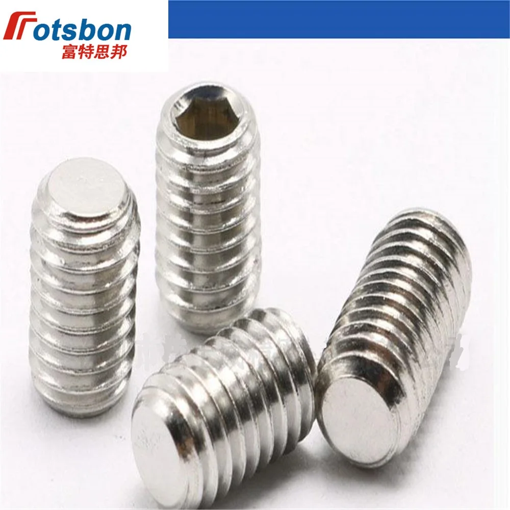 

M8 Hex Socket Grub Screw Hexagon Socket Set Screws with Flat Point Stainless Steel Vis Inoxydable Rvs Inox Vida DIN913 ISO4026