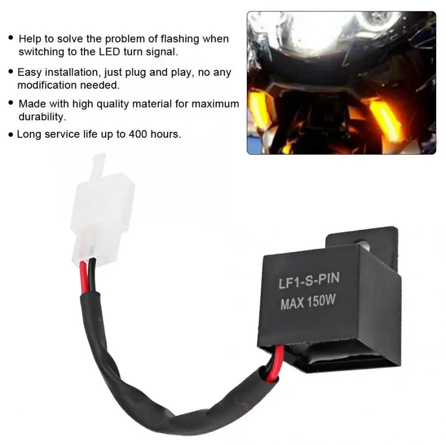 2 PIN импульсное реле декодер для светодиодный указатель поворота для Honda/Kawasaki/KTM автомобильный переключатель реле