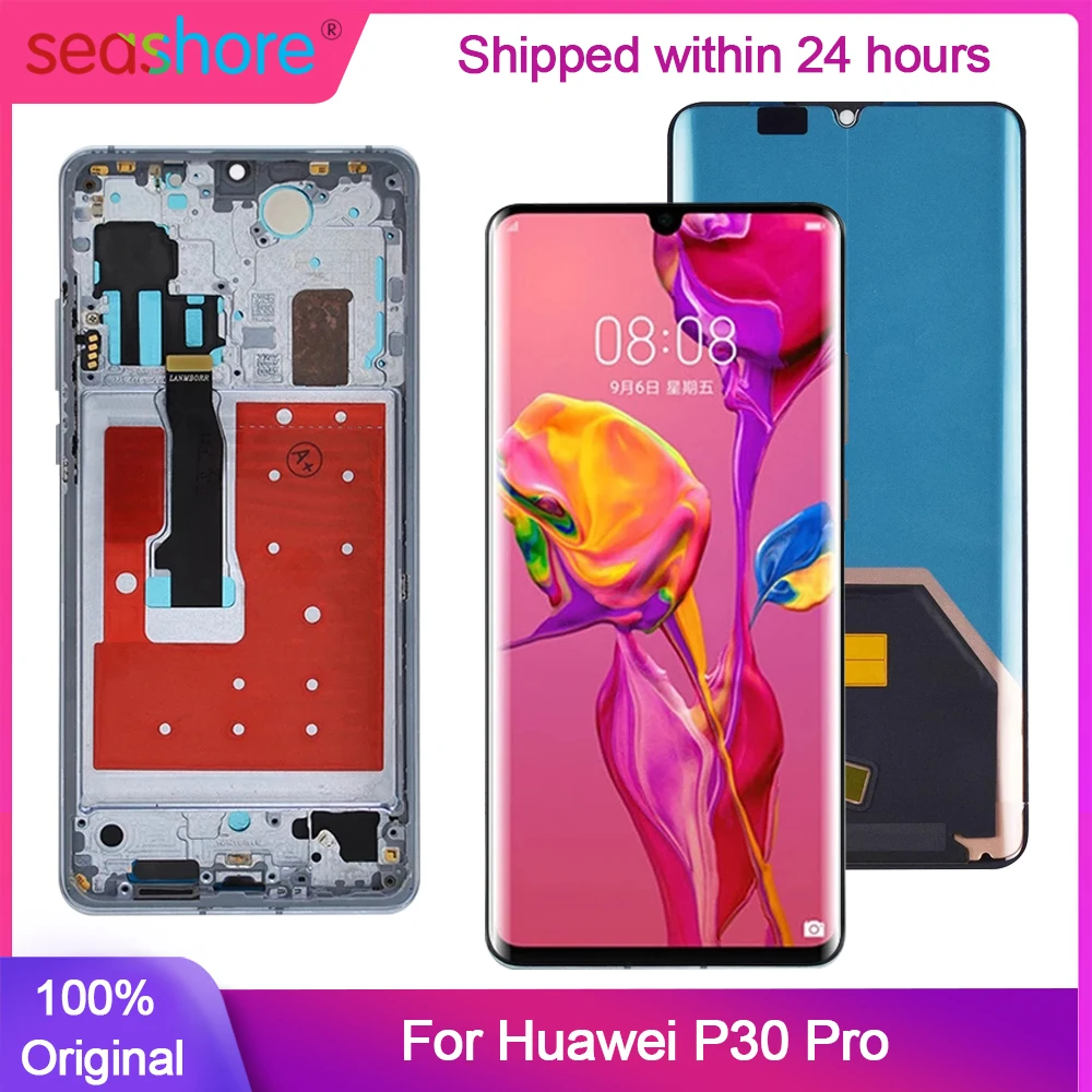 Original OLED For Huawei P30 Pro Display Touch Screen For 30 Pro LCD Display Digitizer Replacement Parts OG-L29 VOG-L09 VOG-TL00