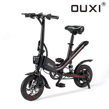 

OUXI Folding Ebike 12 Inch Aluminum Alloy Frame 36V 350W 7.8 AH Battery Electric Bike Adult Moter Bicycle Folding Road Ebike