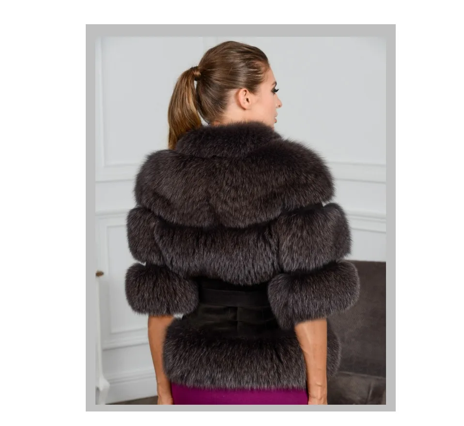 TOPFUR/2019 модное зимнее тонкое пальто с поясом из натурального меха лисы синего цвета, пальто из натурального меха, женская кожаная куртка с