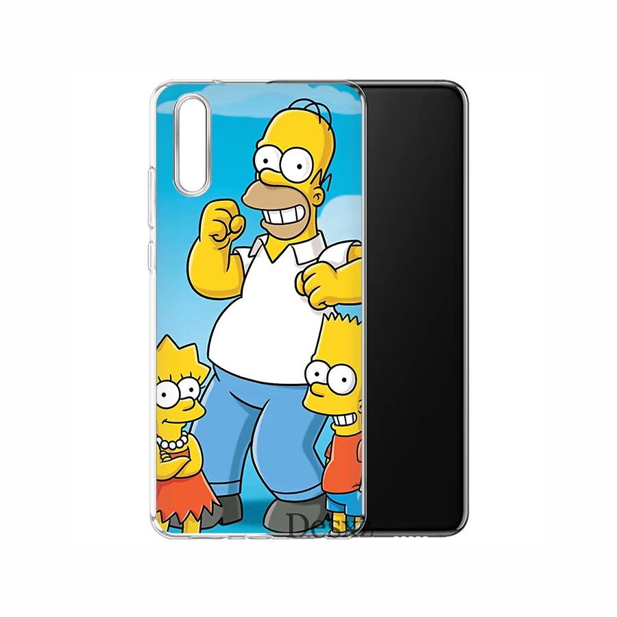 Чехол Simpsons для huawei P30 P20 P10 P9 P8 Lite Pro Plus P Smart Mini чехол для телефона жесткий силиконовый