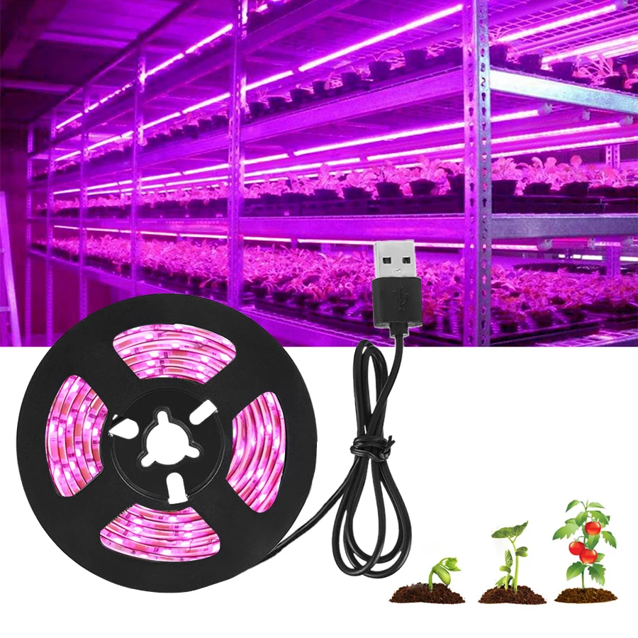 DC5VUSBLEDGrowLightFullSpectrum053mPlantLightGrowLED