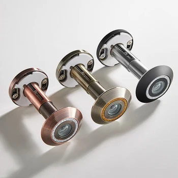 

220 HD Anti-peeping Door Viewer 16 26 35mm Matte HD Lens with Cover Metal Cat Eye security for home Door view