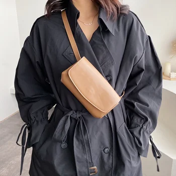 

Women's Waist packs Fashion PU leather Fanny Pack Waist pack Designer Female Shoulder Bags Black Chest Bag Small Crossbody Bags