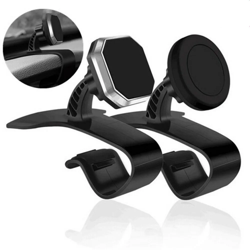 Car Mobile Phone Holder Dashboard Clamp GPS Mount Universal 360 In Car Dash Magnetic Universal Car Holder Support Newest