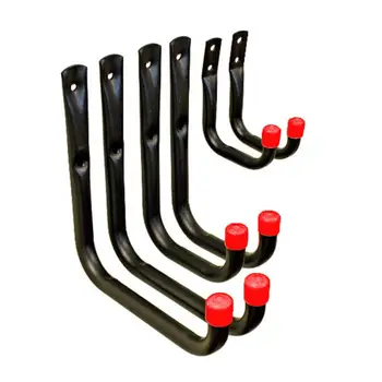 

6Pcs Multifunction Metal Heavy Duty Garage Storage Utility Hooks Wall Mount Hangers and Organizer for Ladder Tools Chair