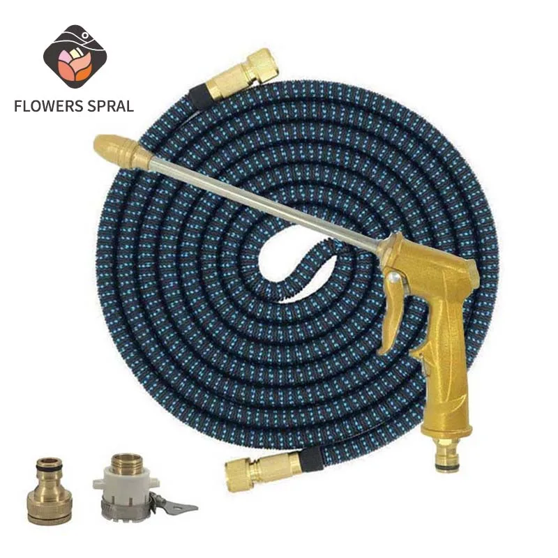 

Garden Hose Expandable Magic Rubber Hose EU Water Pipe High Pressure Car Wash Hose Sprayer Spray Gun Garden Watering Supplies