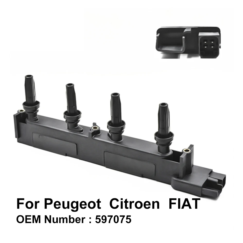 Катушка зажигания 597075 для Peugeot 206 307 406 407 807 Citroen C5 C8 отправка Xsara Picasso Synergie FIAT Scudo Ulysse |