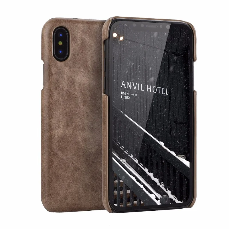 Роскошный чехол из натуральной кожи для iPhone XS Max XR X Тонкий Простой чехол для телефона для iPhone 6 6S 7 8 Plus 11 Pro Max Coque