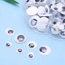 180 шт. 8 мм/10 мм/12 мм/15 мм/18 мм/8x10 мм DIY куклы пластиковые подвижные глаза самоклеющиеся для ручной работы плюшевый медведь дети Дети игрушки Y4QA