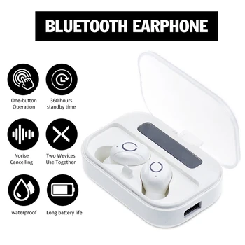 

Wireless Headphones Bluetooth 5.0 TWS Earphone Bluetooth Headset HIFI Mini Sports Running Earphone For IOS Android Phones