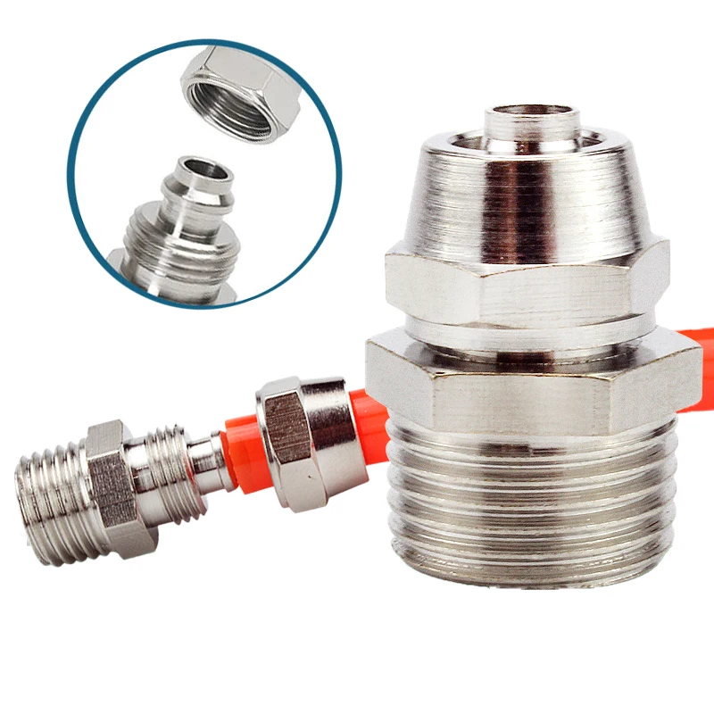 Пневматические фиттинги для ПК 4-M5 4 6 8 10 12 14 16 мм резьба 1/8 3/8 1/2 &quot1/4&quot BSP