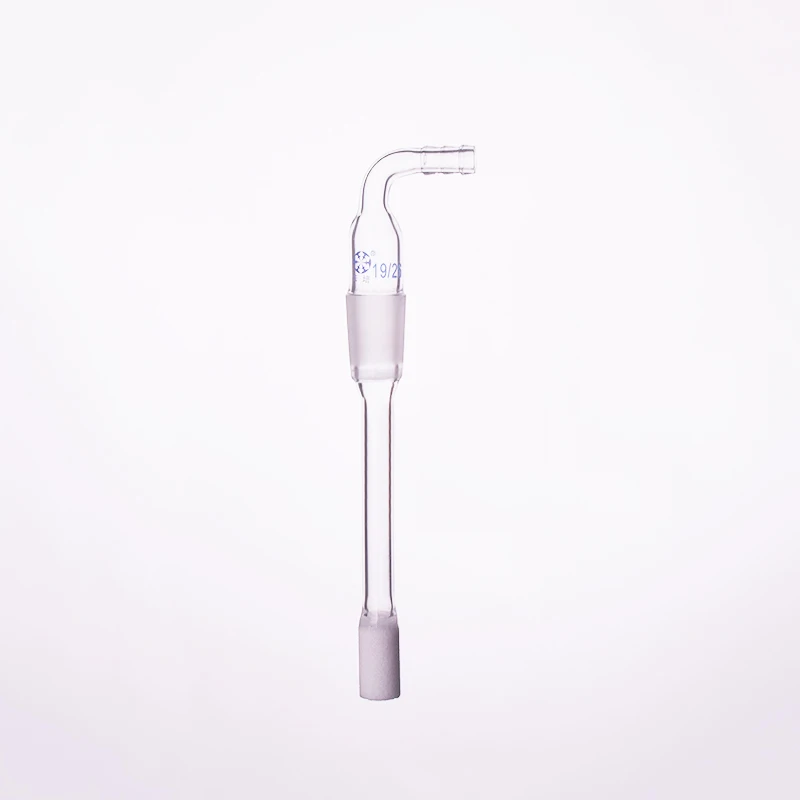Graus com Núcleo de Areia Duto de ar Tubo de Ventilação Traqueia de Vidro Conector de Sucção de 90 Cilíndrica Macho Comprimento Inferior 100mm 19 - 26 1 Conector de sucção de 90 graus, com