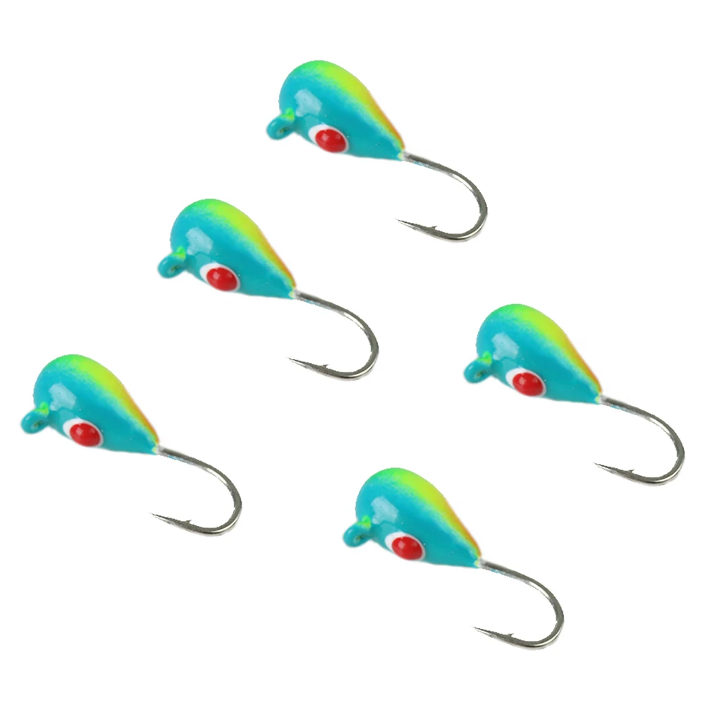 5pc painting eyes Maximumcatch 16#14#12# вольфрамовый джиг для подледной рыбалки 0,42 г-1,90 г/11 мм-17 мм японский крючок для зимней рыбалки - Цвет: 5pc painting eyes