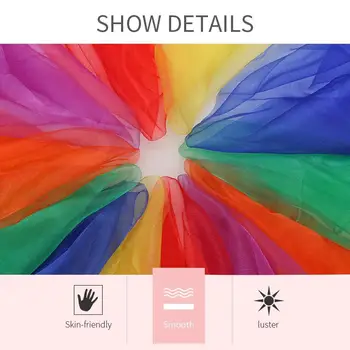 

Show Kindergarten Kindergarten Performance Dance Scarf Scarves Portable Candy Color Child Multi-Color Sunshade Mask Durable