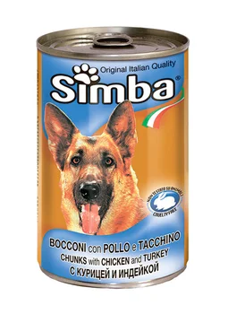

SIMBA SIMBA for adult dogs with pieces of chicken and turkey 1230 t