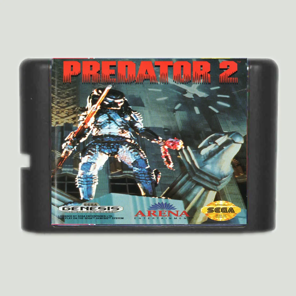 16-битная игровая карта Predator 2 MD для Sega Mega Drive Genesis | Электроника