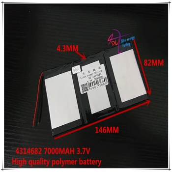 

3.7V 7000mAh 4314682 polymer lithium ion / Li-ion battery for Universal Li-ion battery for tablet pc 8 inch 9 inch 10 inch